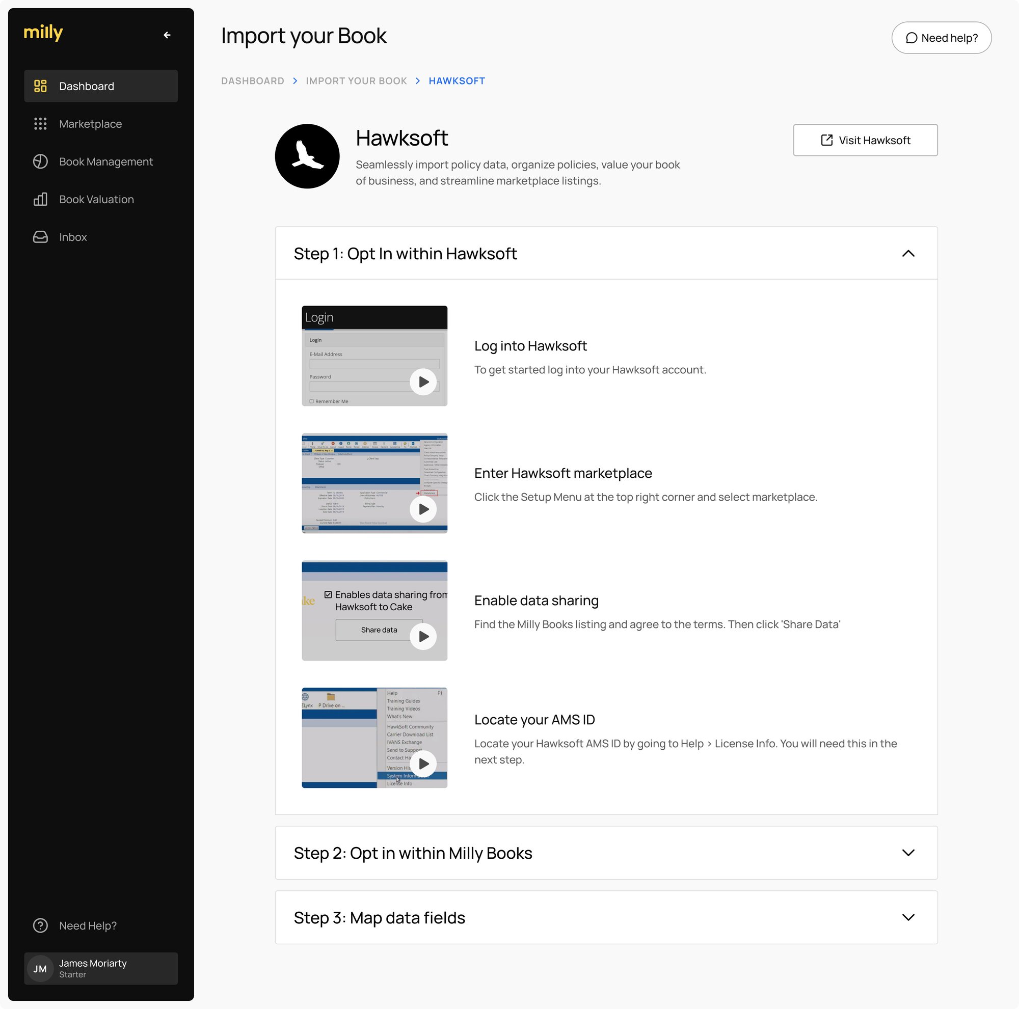 Hawksoft Step 1_ Opt In within Hawksoft